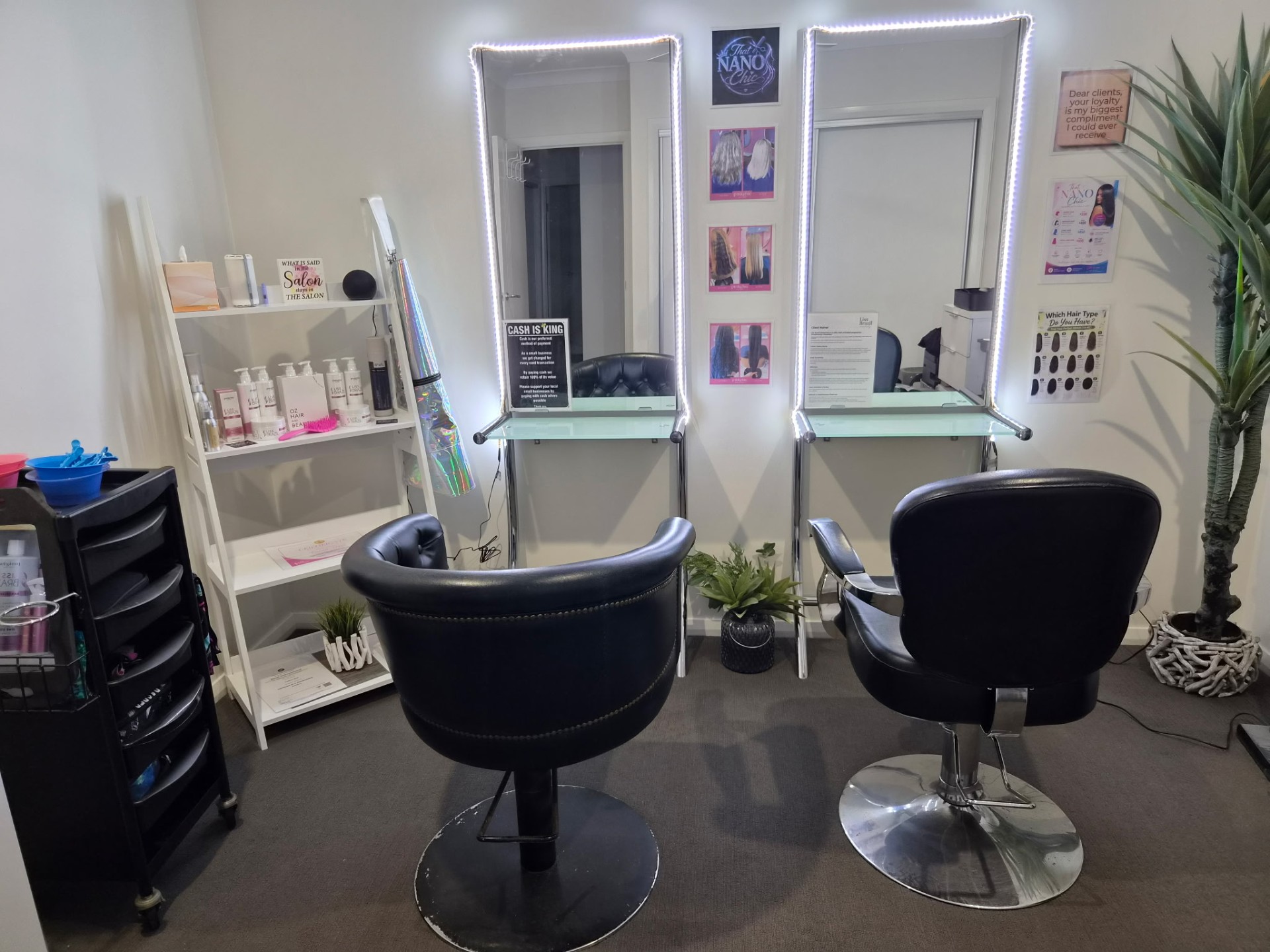 Inside the That Nano Chic salon studio